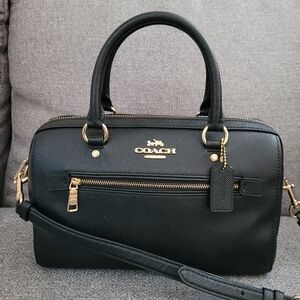 COACH Rowan Satchel Black Medium